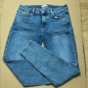 7 For All Mankind Stretch Skinny Jeans, straight leg, size 30